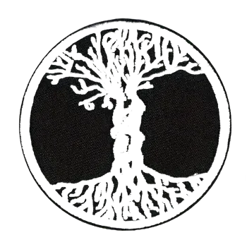 Nažehlovací nášivka - strom života II (průměr 7,6 cm)