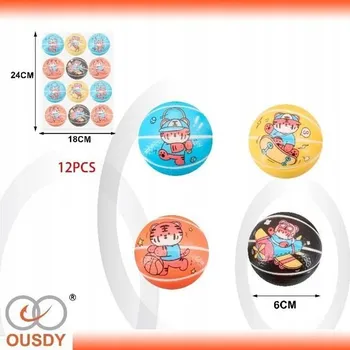 Obraz Barevná koule 6 cm s kartonovým tygrem pro děti