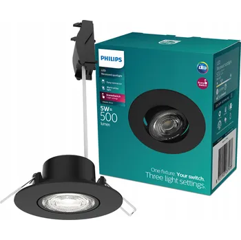 Bodové svítidlo Bodové kulatý svítidlo Philips černé