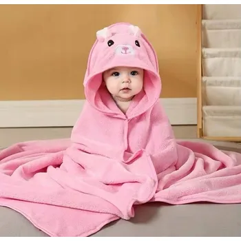 Dětská deka Dětská deka MAKOIA 80 x 80 cm bílá se zvířátky