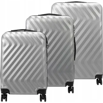 Pierre Cardin sada kufrů ABS stříbrná