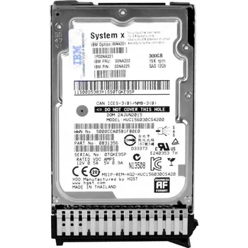 Interní pevný disk IBM 00NA222 300GB 15k 128MB SAS-3 2,5'' 00NA225