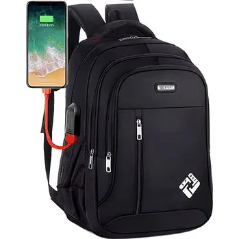 turistický batoh Platinium Batoh s USB portem 30 l, černý