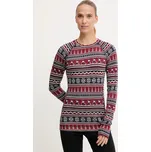 Funkční triko s dlouhým rukávem Smartwool Classic Thermal Merino SW016370 burgundské 83X, vel. S