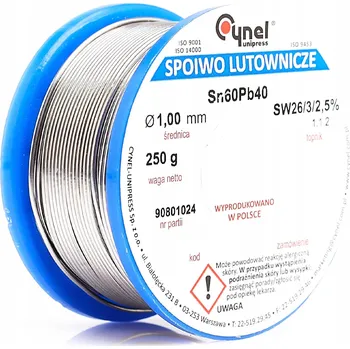 Páječka Pájecí přídavný Cynel Cín 1 mm 250 g 1 mm pro pájení