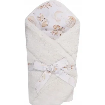 Zavinovačka UVIE Zavinovačka Rožek Teddy Milusie 75x80 cm ecru