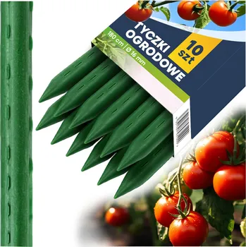 Opora na rostlinu Tyče pro rostliny 180 cm Plonos PL-940 zelené 10ks