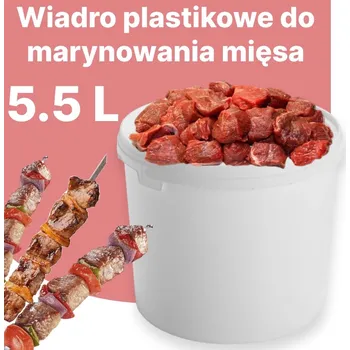 Dóza na potraviny Plastový kbelík 5 l na potraviny průhledný s víkem