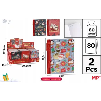 Blok VÁNOČNÍ NOTES S MINI PROPISKOU MAIN PAPER