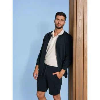 Pánské kraťasy Sinsay - Kraťasy cargo - námořnická modrá - 306EU-59X - 306EU-59X-S