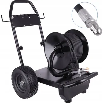 Příslušenství pro vysokotlaký čistič Bubnový had pro kanalizaci 60m M22 Rotační tryska vozík pro čističky čerpadla WUKO