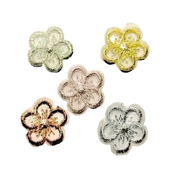 Krajka Aplikace krajka kytička, Barva: Oranžová