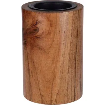 Svícen Homestyling Svícen na čajovou svíčku průměr 6 x 10 cm, dřevěný KO-A93000390