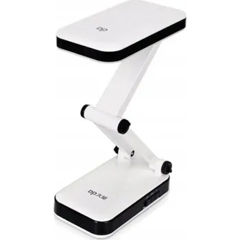 Lampička SKLÁDACÍ PŘENOSNÁ LED LAMPIČKA NA STŮL ŠKOLNÍ KRESLÍŘSKÁ AKUMULÁTOR BÍLÁ