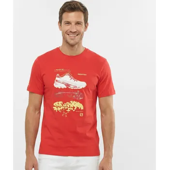 Pánské tílko SALOMON Graphic Blueprint Fiery Red