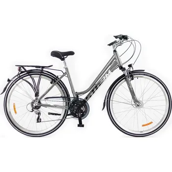 Městské kolo Trekingové kolo Storm Marathon 4.0 Lady rám 17 palců kolo 28" stříbrný