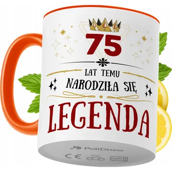 Hrnek Polidraw Hrnek Polidraw Narozeniny75 keramika 330 ml