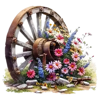 Nažehlovací obrázek - zátiší s květinami (dva rozměry), Velikost: Malý