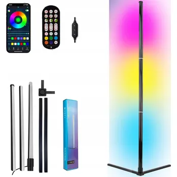 Stojací lampa Podlahová lampa Bedee LED Floor Lamp s integrovaným LED zdrojem 10 W, černá