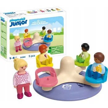 Stavebnice Playmobil PLAYMOBIL JUNIOR: KOLOTOČ S ČÍSLY (71701)