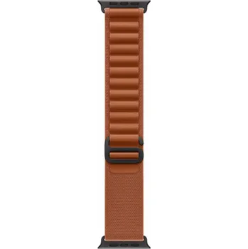 Chytré hodinky Apple Alpský terakotový řemínek pro pouzdro 49 mm - velikost M - černé titanové prvky