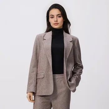 Dámské sako Reserved - Sako s příměsí viskózy - tmavě hnědá - 860GA-89X - 860GA-89X-XL