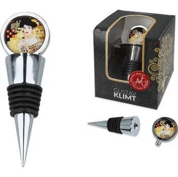 OZDOBNÁ ZÁTKA NA VÍNO ADELA GUSTAV KLIMT ZAOR