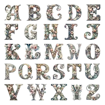 Nažehlovací obrázek - písmena (A až Z), Druh: P