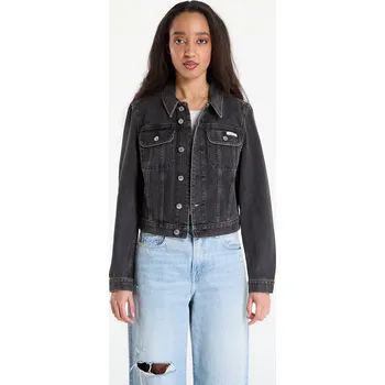 Dámská casual bunda Bunda Calvin Klein Jeans Cropped 90S Denim Jacket Black XS
