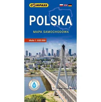 Cestování Mapa - Polska mapa samochodowa lam 1:650 000 - praca zbirowa