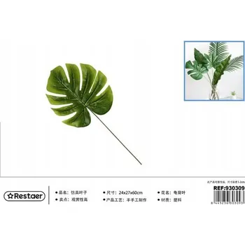 umělá květina Rest.aer - List Monstera 60 cm