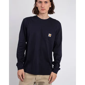 Pánské tričko Carhartt WIP L/S Pocket T-Shirt Dark Navy XL