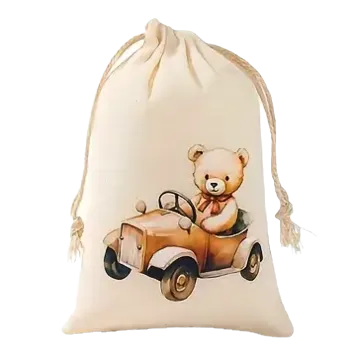 Sáček na potraviny Stahovací sáček - s medvídkem IV (10,0 x 14,0 cm)