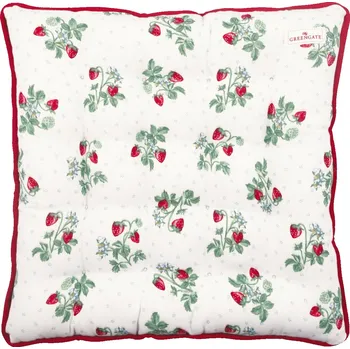 Podsedák GREEN GATE Sedák na židli Berry White 40 × 40 cm