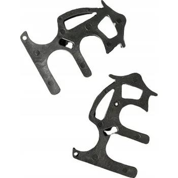 Bezdotykový otvírák na dveře Přívěsek Na Klíče na klíče, kovový, sada 2 ks, černá barva