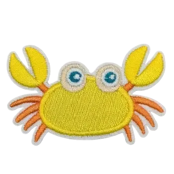 Nažehlovací nášivka - krab (5,5 x 3,5 cm)