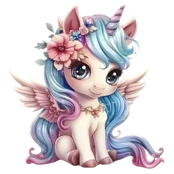 Textilní nažehlovací páska Nažehlovací obrázek - slečna jednorožec (21,0 x 22,0 cm)