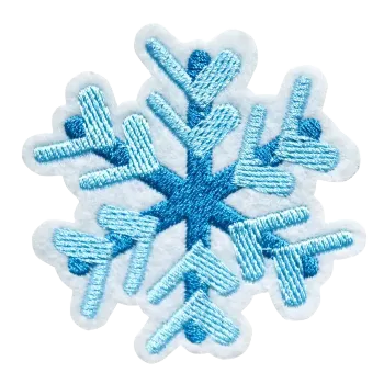 Nášivka Nažehlovací nášivka - vločka (6,0 x 6,0 cm)