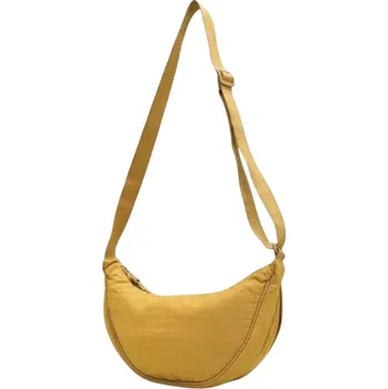 Kabelka Dámská taška přes rameno 30 x 9 x 15 cm Zapínání na zip Nylonová lehká taška s praktickým tvarem pro každodenní nošení žlutá