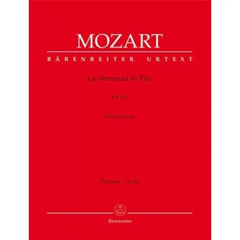 W.A. Mozart: La Clemenza Di Tito Overture KV 621 (noty, partitura)