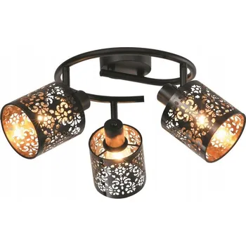 Kulatý Stropní Svítidlo Reality 44 x 44 cm černá, žlutá