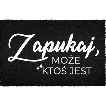 Rohožka KOKOSOVÁ VSTUPNÍ ROHOŽKA ČERNÁ DEKORATIVNÍ | DÁREK ZAKLEPEJ