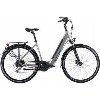 Jízdní kolo Elektrokolo Storm E-Diamond Deep 2.0 Lady stříbrné 19 palců