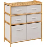 Koupelnový regál 5five Simply Smart, odstíny hnědé, 33 x 66 x 78,5 cm