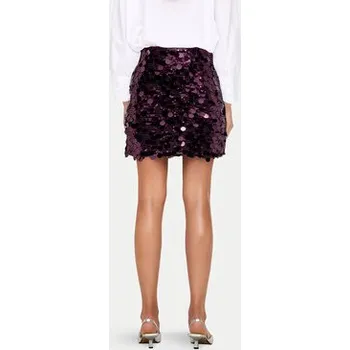 Dámská sukně ONLY Mini sukně Jadel 15336231 Fialová Regular Fit XS