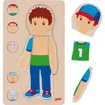Vrstvové puzzle chlapec - lidské tělo zevnitř
