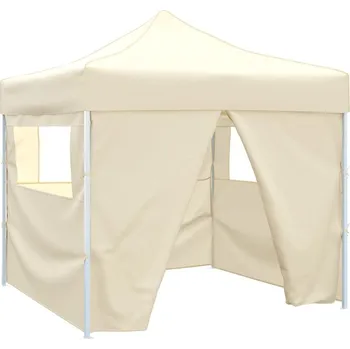 Zahradní stan vidaXL rozkládací stan 3 x 3 m se 4 stěnami [41464] Barva: krémová