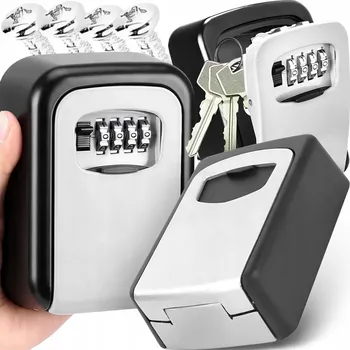 Trezor SKŘÍŇKA KAZETA SEJF NA KLÍČE NA ZEĎ S KÓDEM