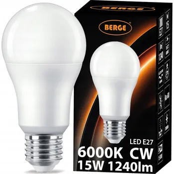 Žárovka LED žárovka Berge MILIO - E27 - A60 - 15W - 1240Lm - studená bílá