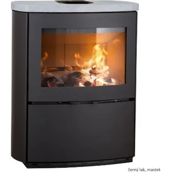 Krbová kamna HETA Scan-line 1000 šedý lak a horní deska mastek